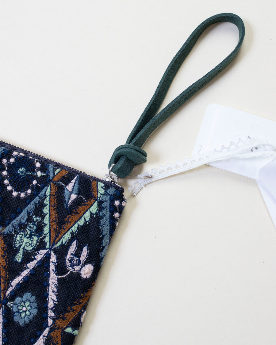 trippie forest diamond zip pouch