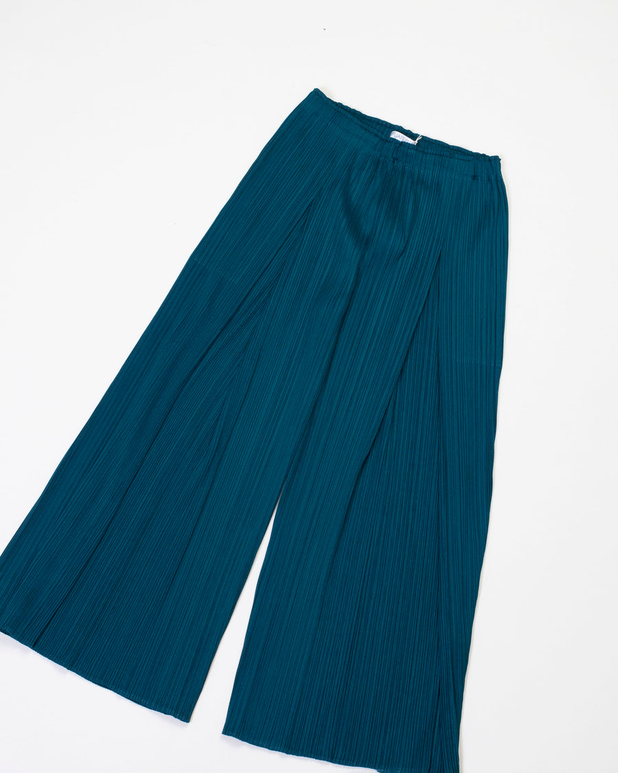 monthly colors pleat front pull-on pants