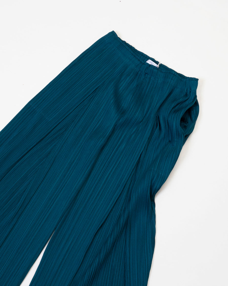 monthly colors pleat front pull-on pants