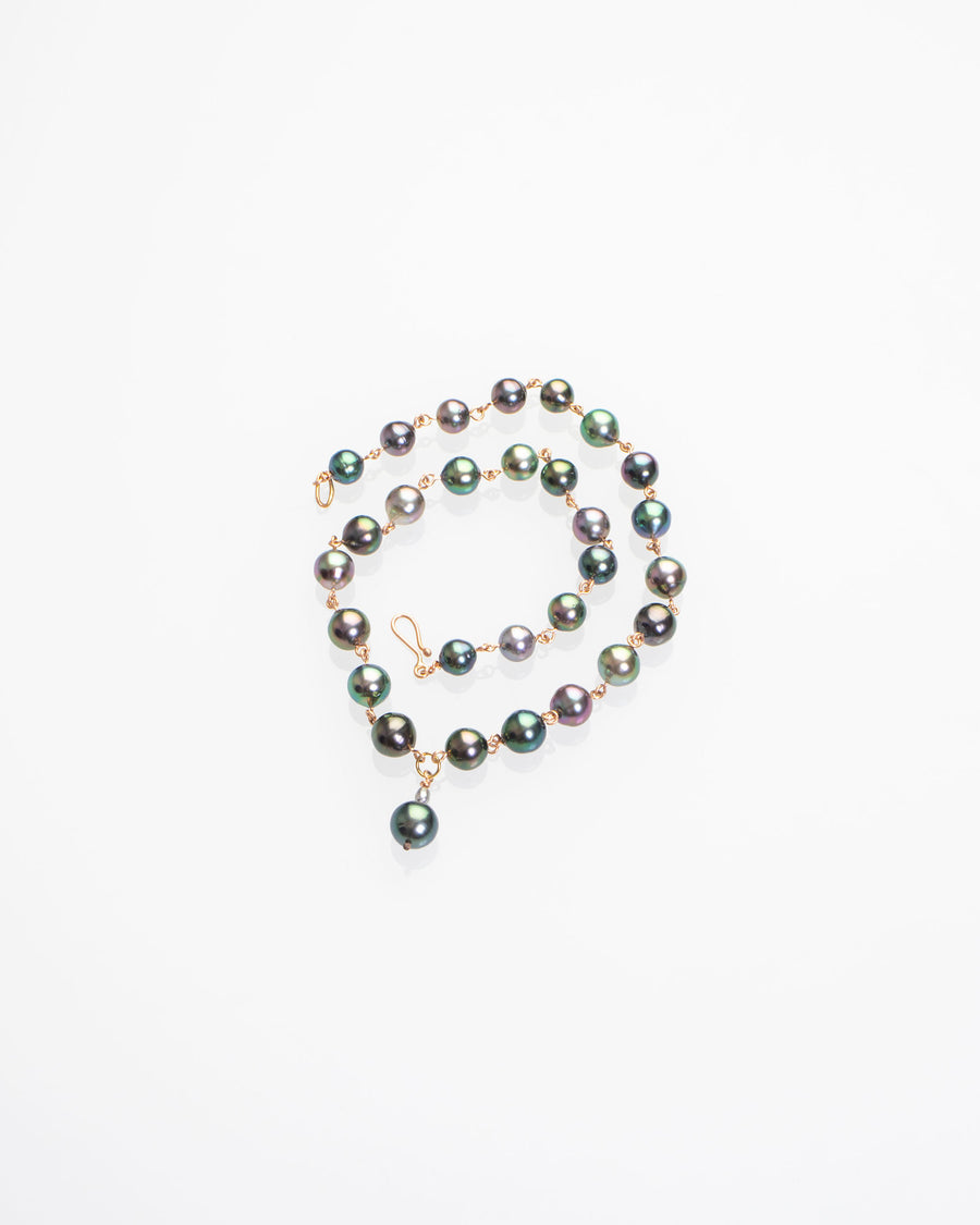 tahiti peacock pearl necklace
